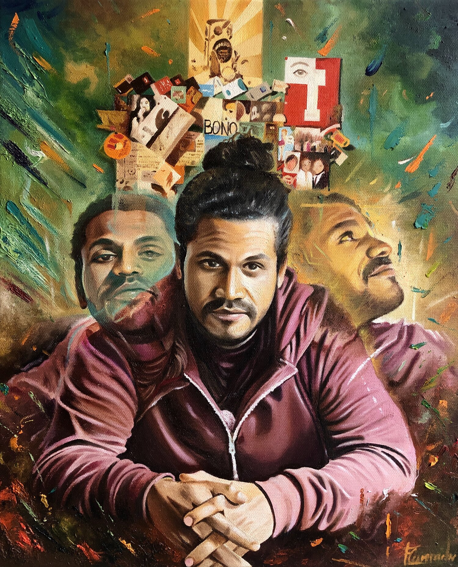 Óleo sobre lienzo: Francisco Camacho